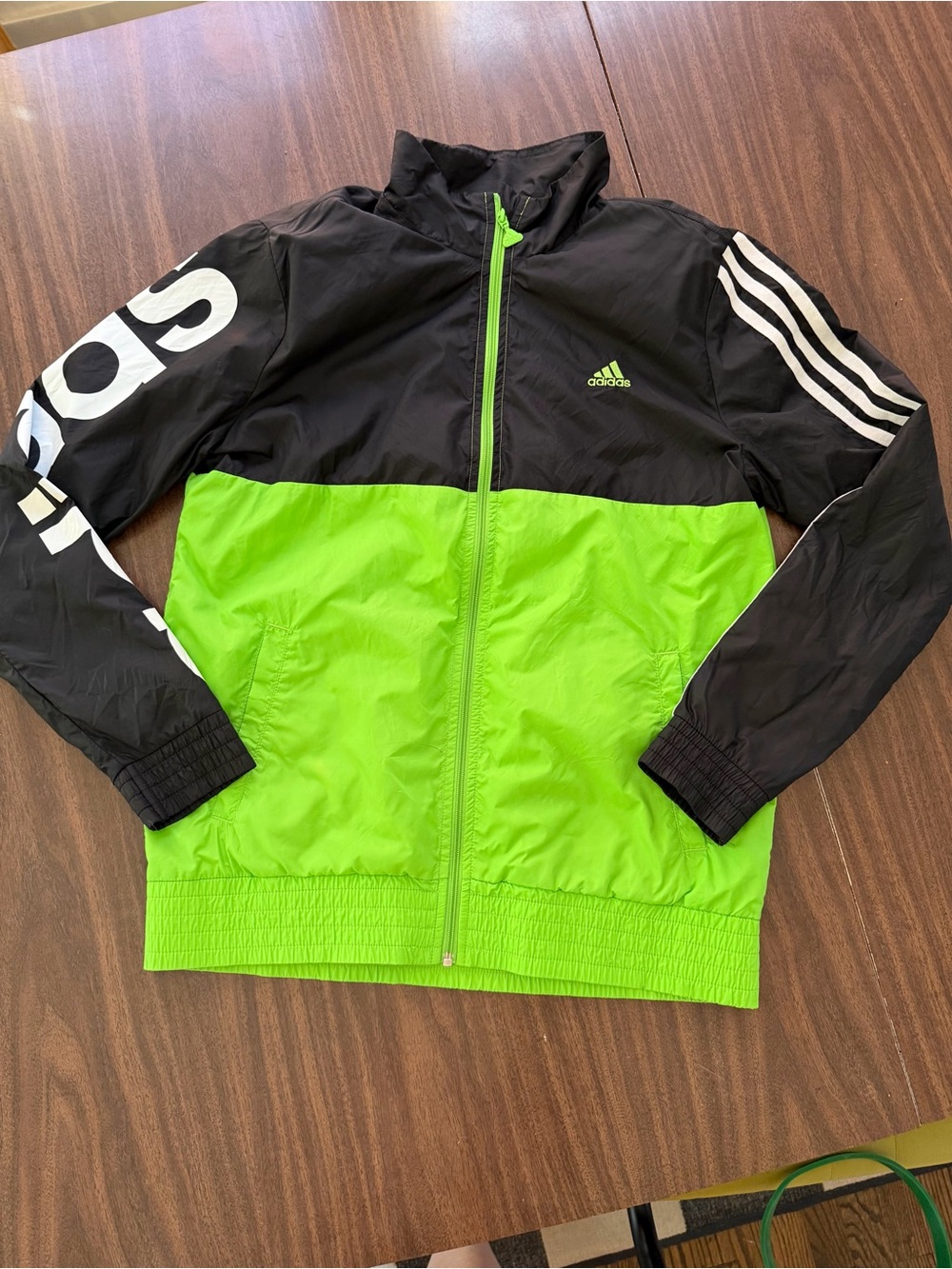 Adidas Boys Colorblock Woven Windbreaker Jacket